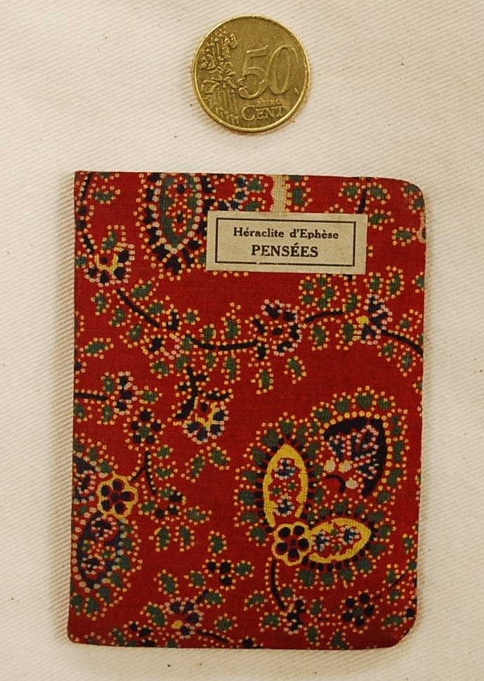 Cloth covers to Pensées d'Heraclite