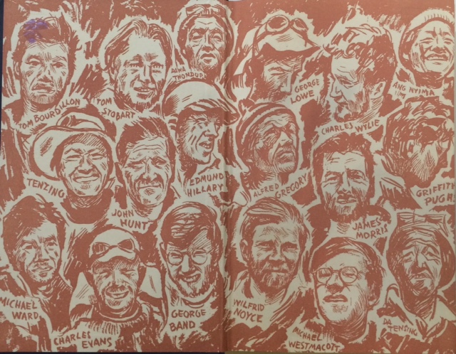 Team members on South Col endpapers