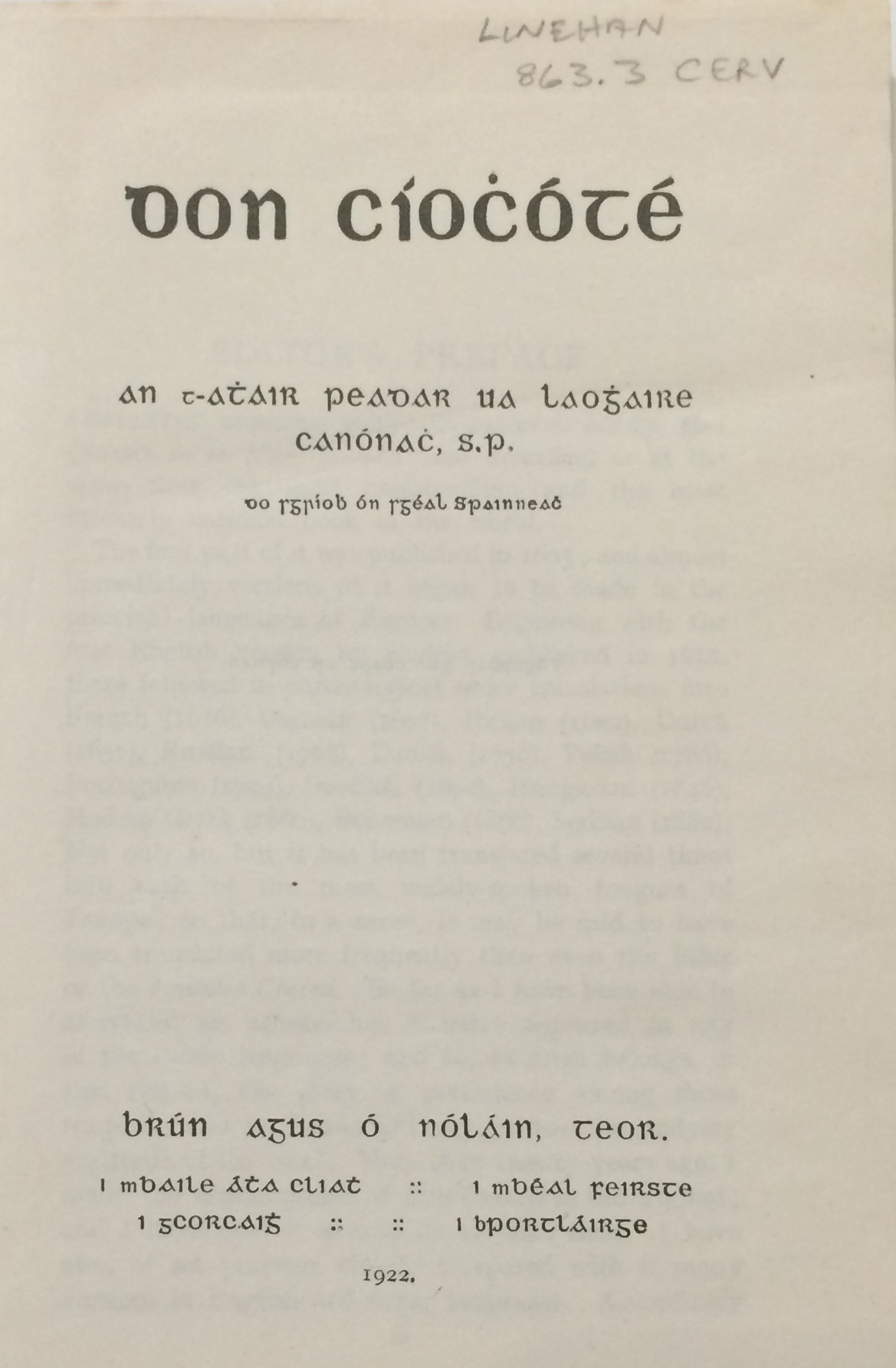 Title page to 