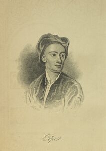 Portrait of Alexander Pope.