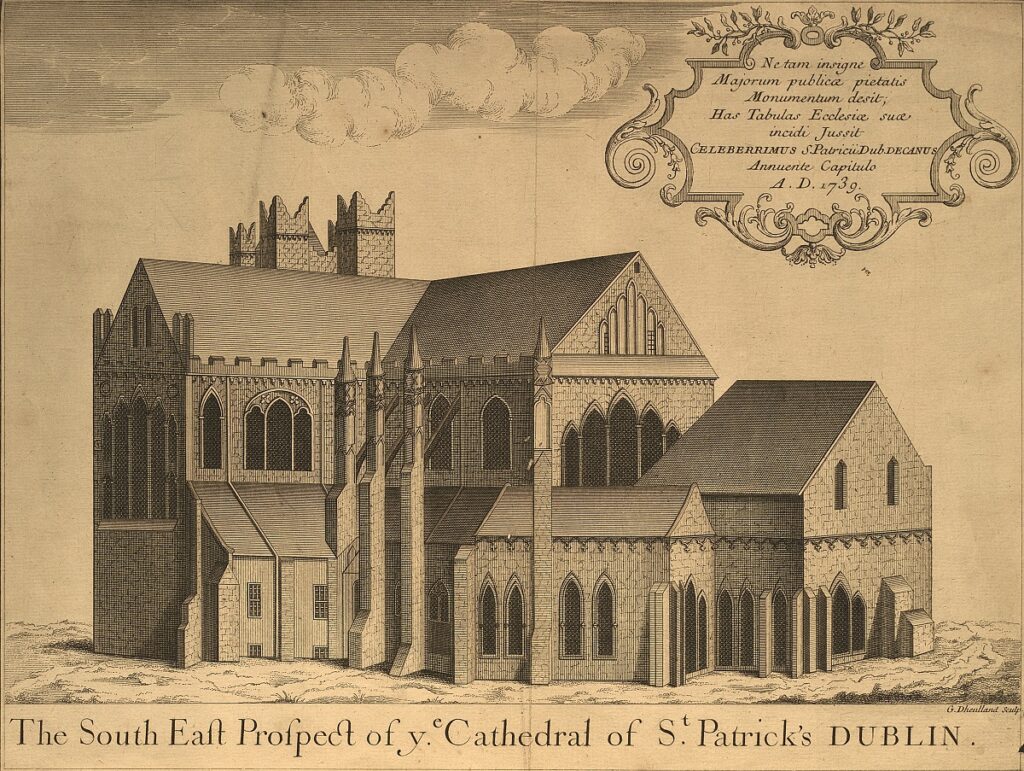 Topographical Prints: The South East Prospect of Ye Cathedral of St. Patrick's Dublin