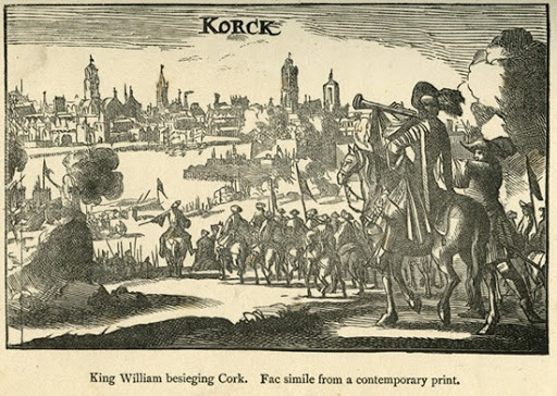 Image showing Cork besieged by Williamite forces in 1690.