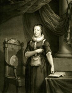 Portrait of Elizabeth Aldworth first lady Freemason. 