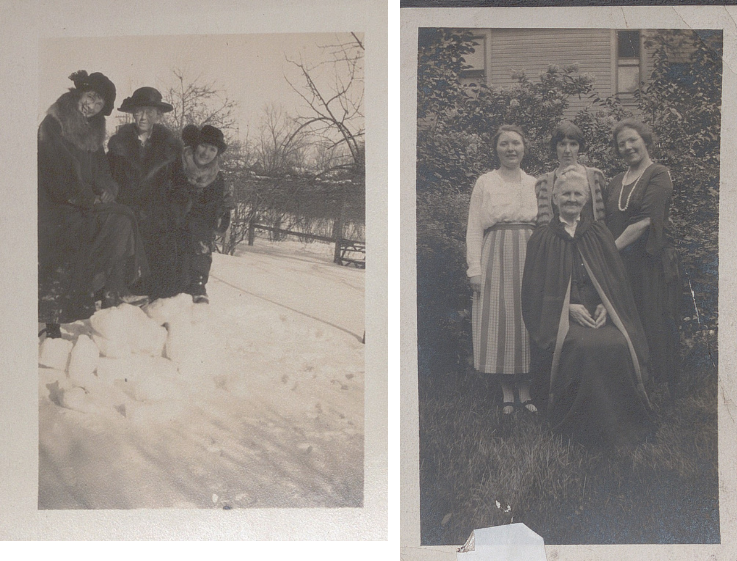 Black and white photographs depicting Kathleen Boland on her USA fundraising tour. 